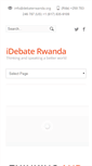 Mobile Screenshot of debaterwanda.org